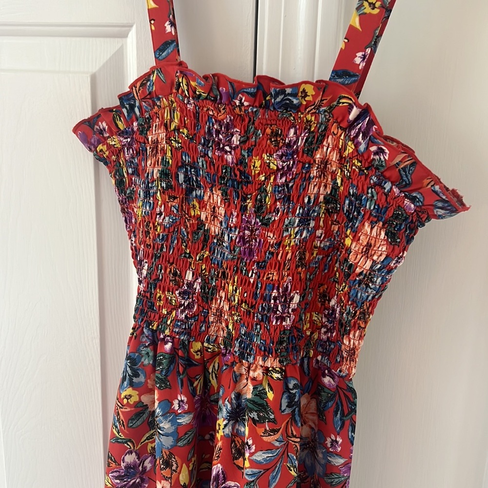 BOG collective red floral midi (size s)